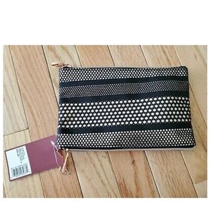 Sonya kashuk 2 zip purse kit 1 piece rosegold new!